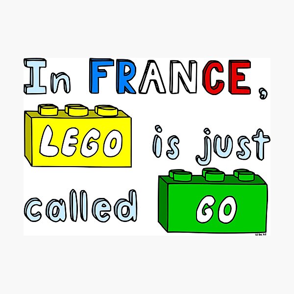 French Lego Photographic Print