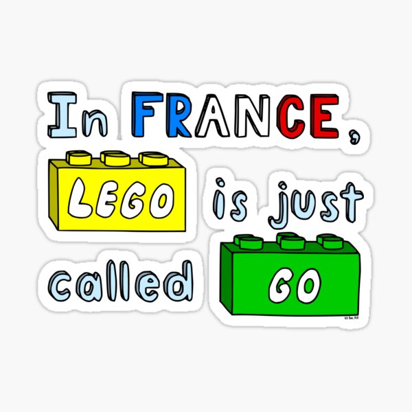 French Lego Sticker