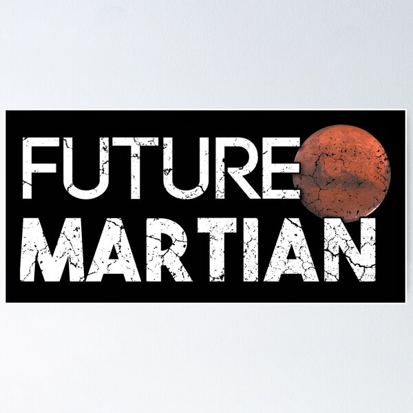 Aperçu de l'œuvre Le futur martien occupent la course dans l'espace de T-shirt de Mars créée et vendue par carlgookins.