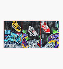 Sneakers. Bondi graffiti Photographic Print