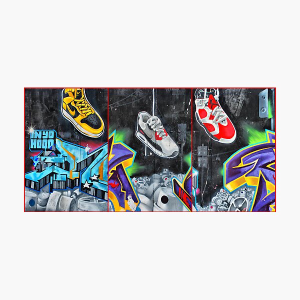 Sneakers. Bondi graffiti Photographic Print