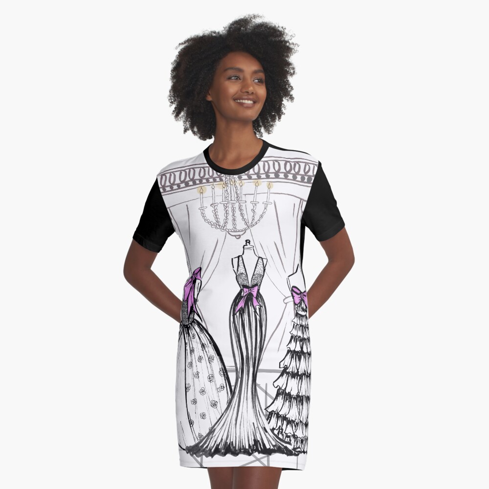 Couture mood Graphic T-Shirt Dress