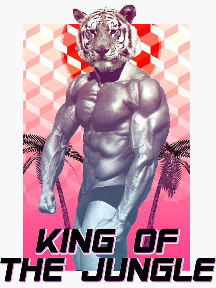 King Of The Jungle Sticker For Sale By Lupinelapine Redbubble