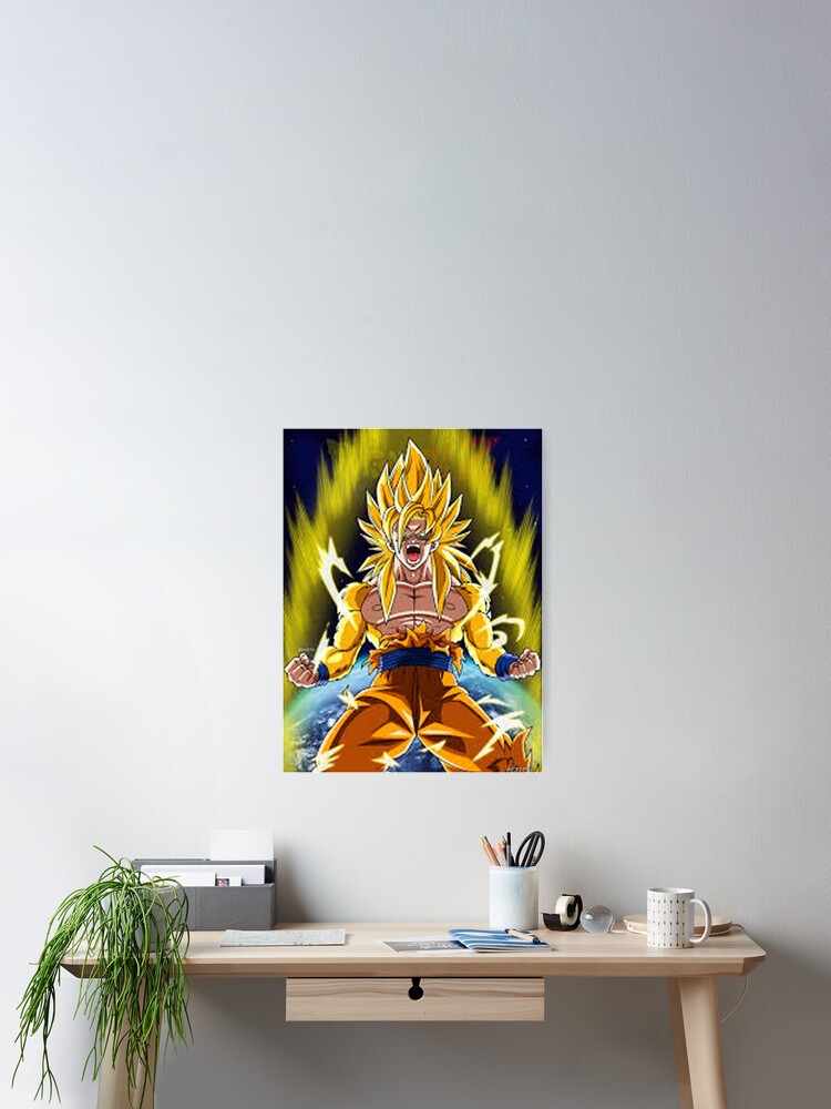 DBZ Goku Super Saiyan Poster for Sale by Desire-inspire