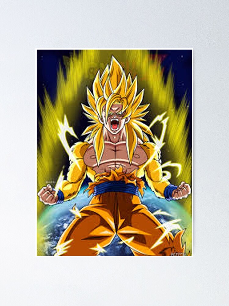 DBZ Goku Super Saiyan Poster for Sale by Desire-inspire