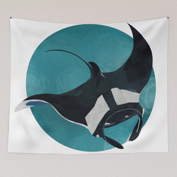 Item preview, Manta Ray with Background designed and sold by obviouslysassy.