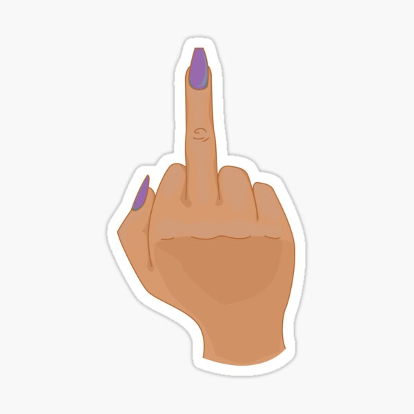 Porn Stars Flipping Bird - Flip Off Stickers for Sale | Redbubble