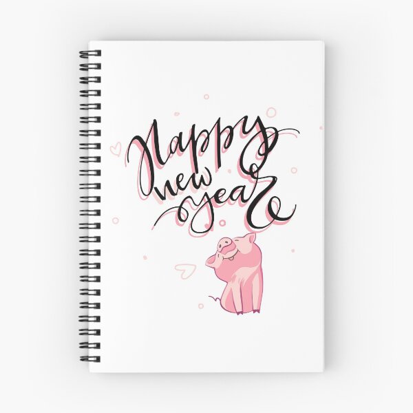 Item preview, Funny pig with New Year lettering designed and sold by Ann Astro.