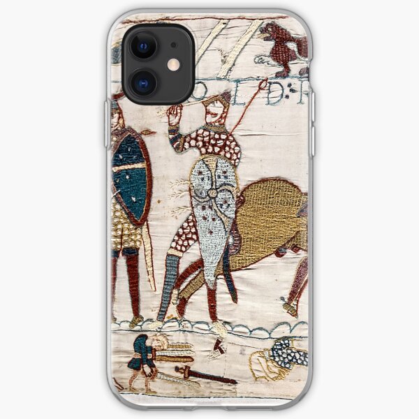 Bayeux Tapestry. King Harold is killed. Arrow in eye. iPhone Soft Case