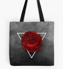 The Rose (black version) Tote Bag
