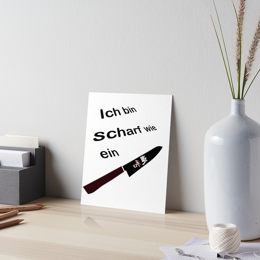 Funny Kitchen Minimalist Art Print - Chop It Like It's Hot