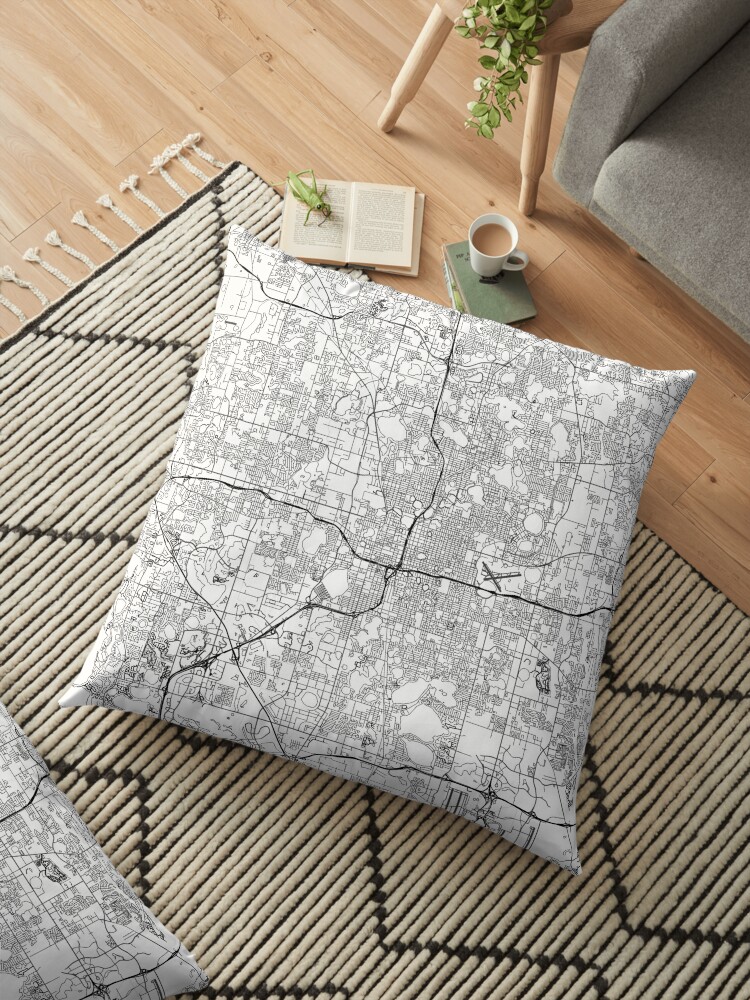 Orlando Map Poster Print Wall Art Florida Gift Printable Home