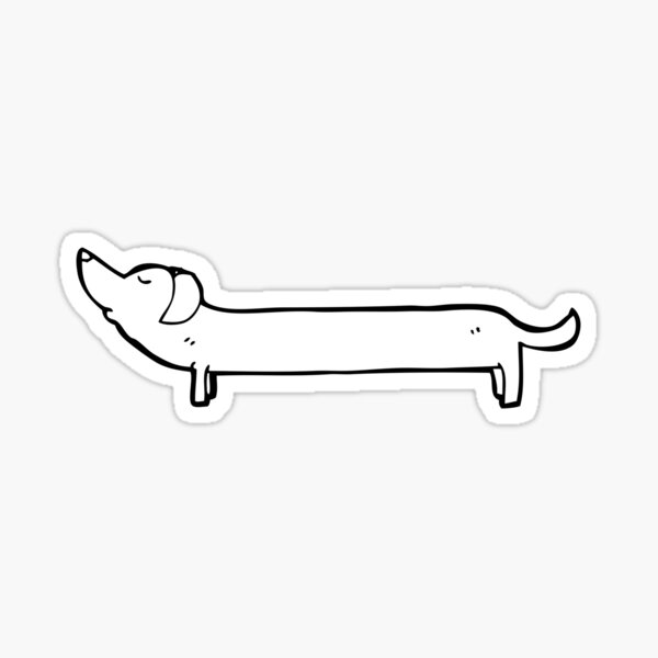 "weenie dog" Sticker for Sale by indiaellison Redbubble