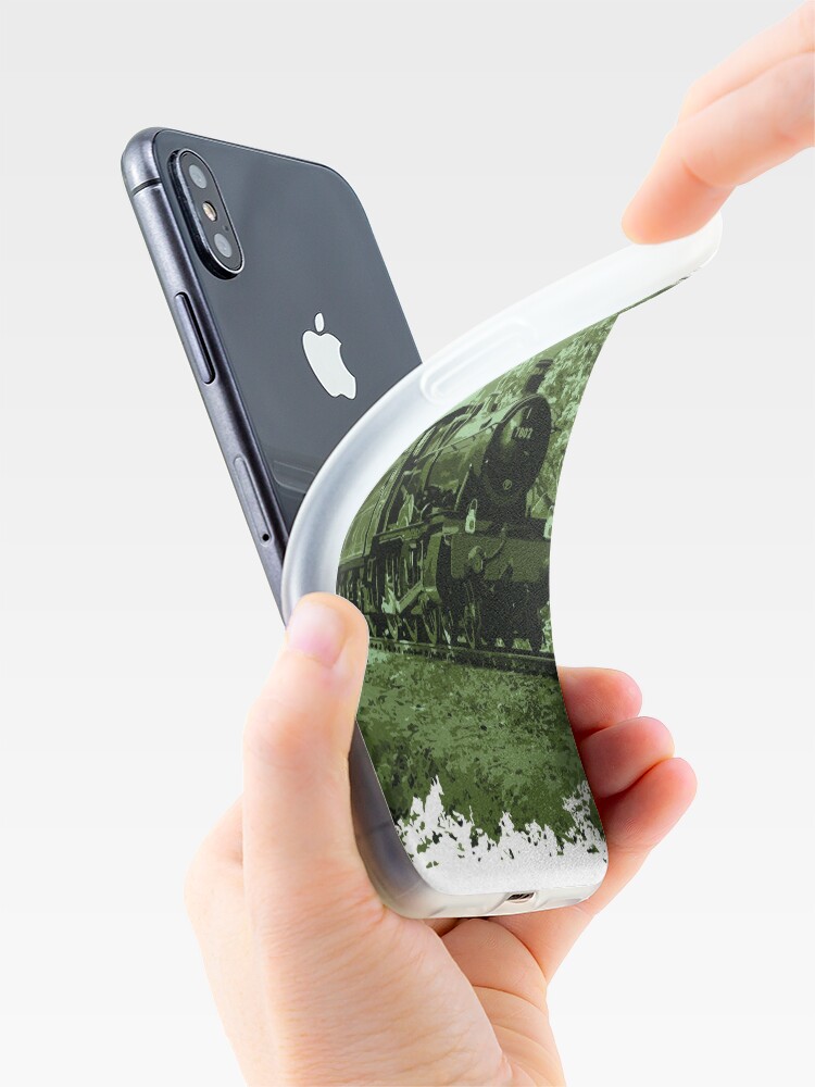 Alternate view of Steam Train in Green iPhone Case & Cover