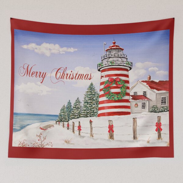 Item preview, Merry Christmas Lighthouse-JP3897 designed and sold by Jean Plout.