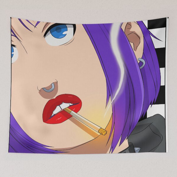 Item preview, Smoking Girl Checkerboard designed and sold by Nosek1ng.