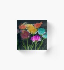 Cadillac Bloom Acrylic Block