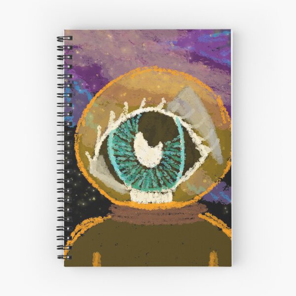 Item preview, Alien Eyeball In Chalk Board Space designed and sold by Ari-ArtStudio.