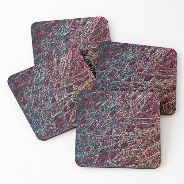 Item preview, Crazy Colour Dark Irregular Abstract designed and sold by badlydrawnbabe.
