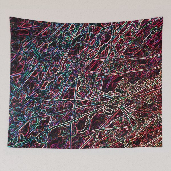 Item preview, Crazy Colour Dark Irregular Abstract designed and sold by badlydrawnbabe.