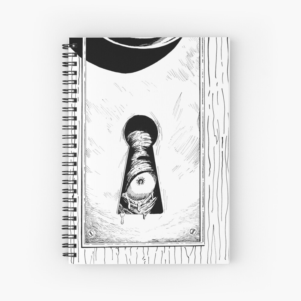 Eye of the Keyholder Horror Art Spiral Notebook