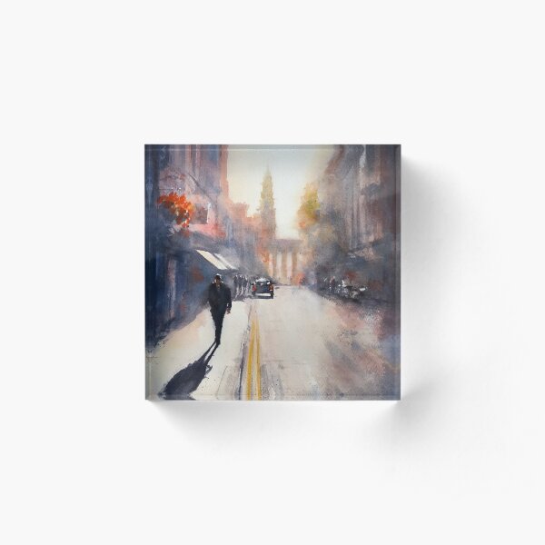 Man at St Martin's Lane Acrylic Block