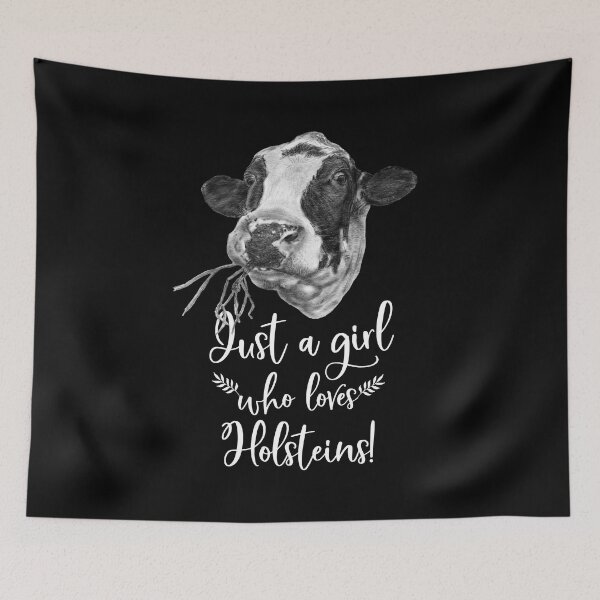 Item preview, Just A Girl Who Loves Holstein Cows designed and sold by brodyquixote.