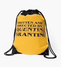 Written And Directed By Quentin Tarantino Drawstring Bag