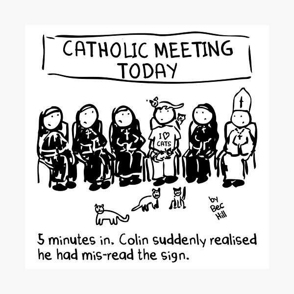 Catholic Meeting Photographic Print