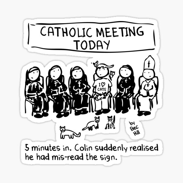 Catholic Meeting Sticker