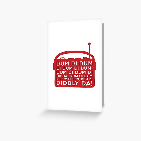 Archers Dum Di Dum Theme Tune Radio Greeting Card