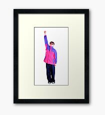 Flying Oliver Tree - Oliver Tree Graphic Framed Print