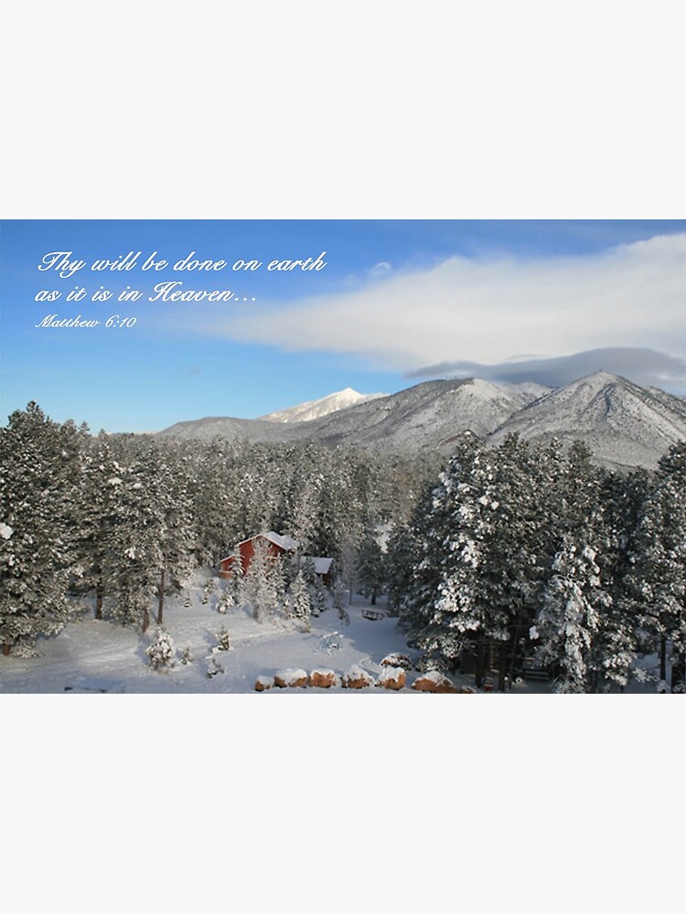 Thumbnail 2 of 2, Greeting Card, Winter Card with Snow, Red House - From ccnow.info designed and sold by sdawsoncc.