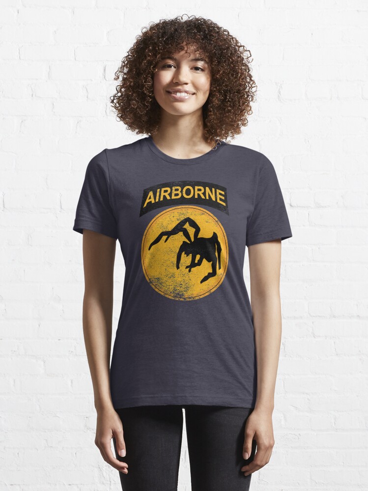 Alternate view of WW2 135th Airborne Division Parachute Patch Shirt Gear Essential T-Shirt