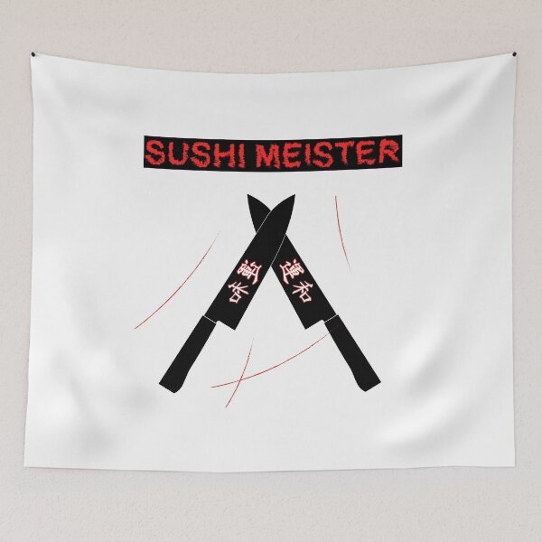Item preview, Sushi master knife T-shirt designed and sold by dm4design.