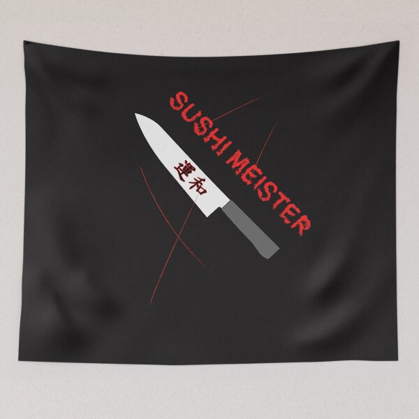 Item preview, Sushi master knife T-shirt designed and sold by dm4design.