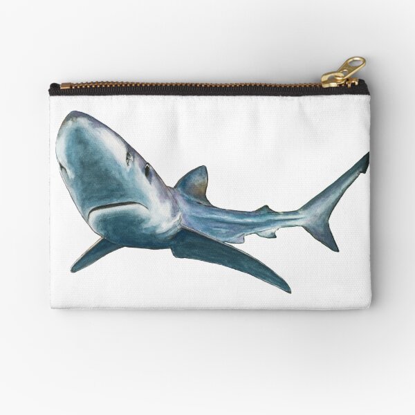 Curious Blue Zipper Pouch