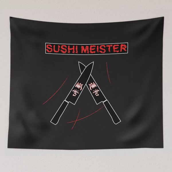 Item preview, Sushi master knife T-shirt designed and sold by dm4design.