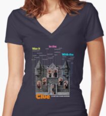 Clue Women's Fitted V-Neck T-Shirt