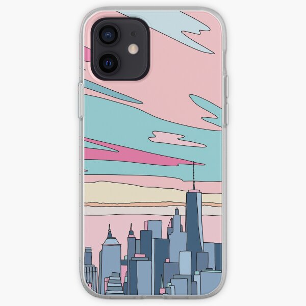 City sunset by Elebea iPhone Soft Case