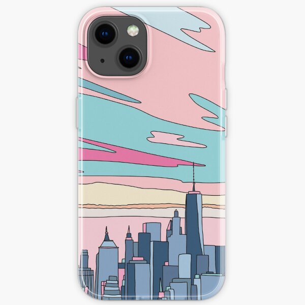 City sunset by Elebea iPhone Soft Case