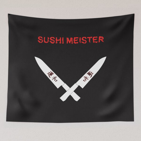 Item preview, Sushi master knife T-shirt designed and sold by dm4design.