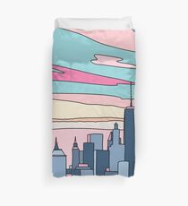 City sunset by Elebea Duvet Cover