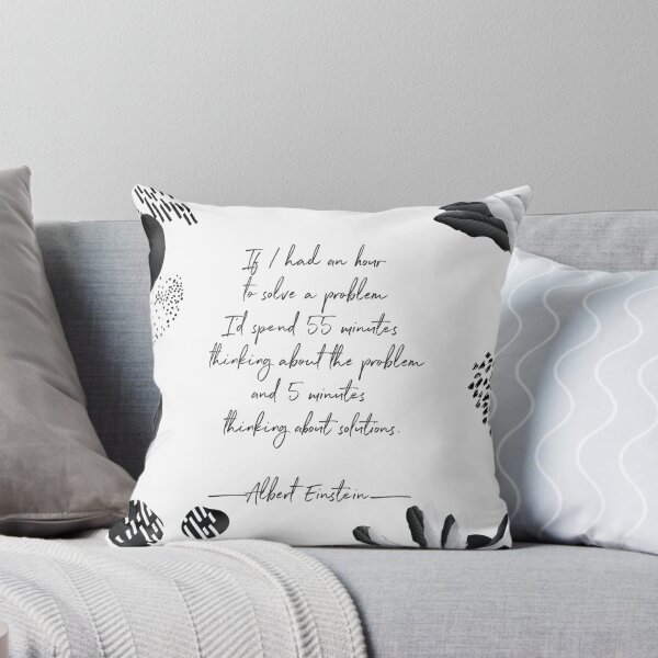 Item preview, Albert Einstein Black and White Inspirational Quote designed and sold by BONBcreative.