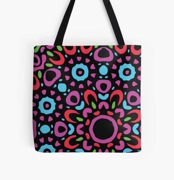 Floral Abstract Multi Colour Mandala 2 All Over Print Tote Bag