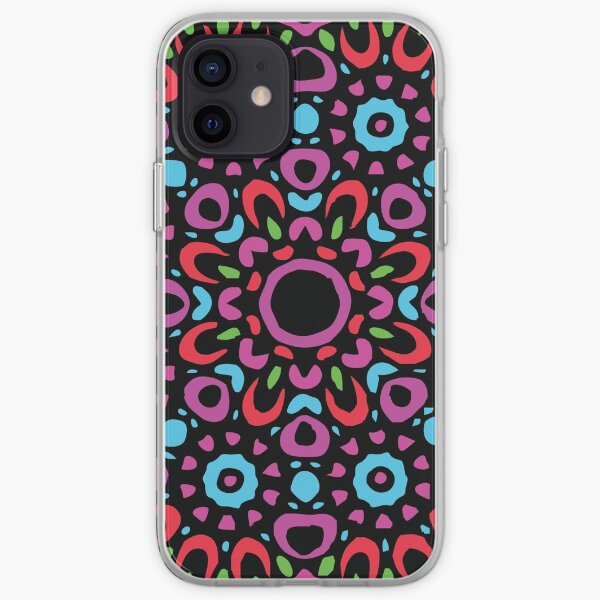 Floral Abstract Multi Colour Mandala 1 iPhone Soft Case