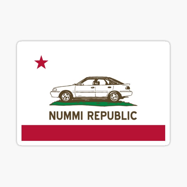 Welcome to the NUMMI Republic! Sticker