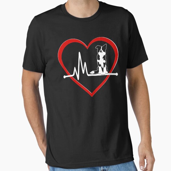 Vista previa del artículo con la obra «Latidos del corazón de un border collie | NickerStickers® en Redbubble», diseñado y vendido por NickerStickers.