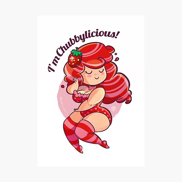 Chubbylicious - Strawberry Lámina fotográfica