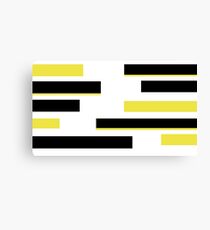 black and yellow Canvas Print